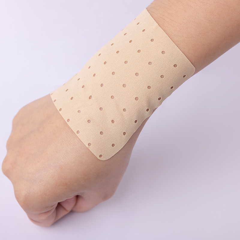 Perforated Elastic Fabric Silicone Patch